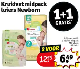 Kruidvat Kruidvat midpack Luiers Newborn aanbieding