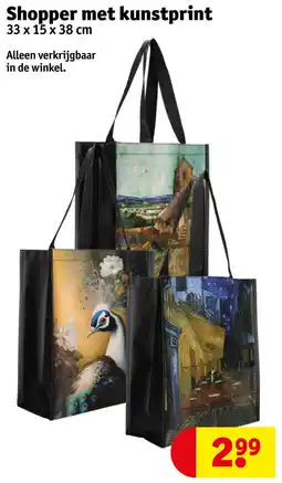 Kruidvat Shopper met kunstprint aanbieding