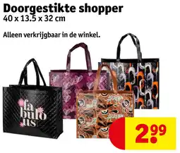 Kruidvat Doorgestikte shopper aanbieding