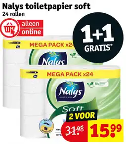 Kruidvat Nalys toiletpapier soft aanbieding