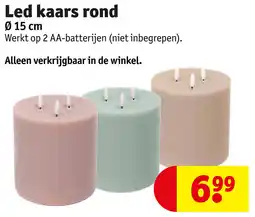 Kruidvat Led kaars rond aanbieding