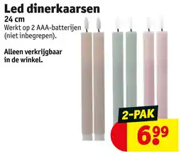 Kruidvat Led dinerkaarsen aanbieding