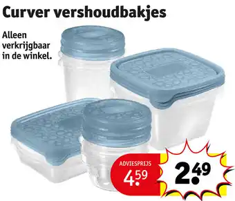 Kruidvat Curver vershoudbakjes aanbieding