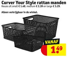 Kruidvat Curver Your Style rattan Manden aanbieding