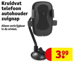 Kruidvat Kruidvat telefoon autohouder zuignap aanbieding