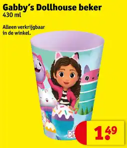 Kruidvat Gabby's Dollhouse beker aanbieding