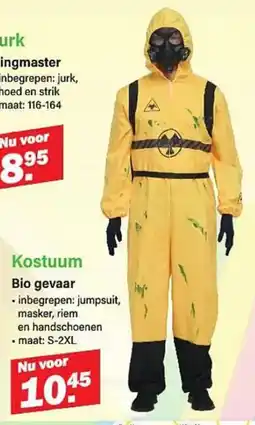 Van Cranenbroek Kostuum Bio gevaar aanbieding