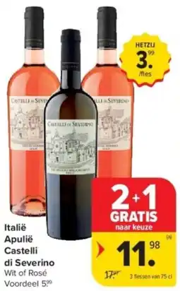 Carrefour Italië Apulië Castelli di Severino aanbieding