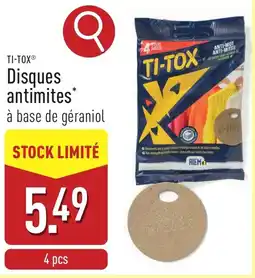 ALDI Ti-tox Disques antimites aanbieding