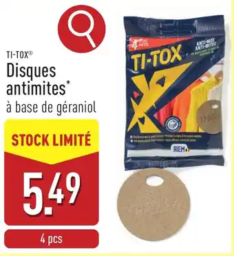 ALDI Ti-tox Disques antimites aanbieding