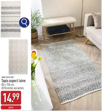 ALDI Home creation Tapis aspect laine aanbieding