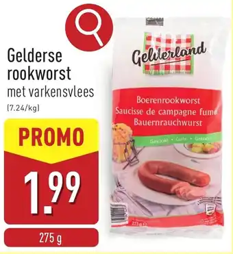 ALDI Gelderse Rookworst aanbieding