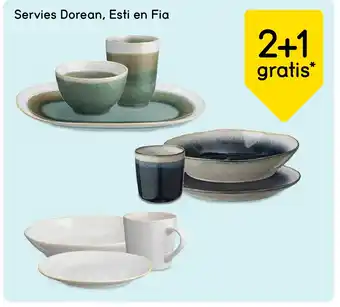 Leen Bakker Servies Dorean, Esti en Fia aanbieding