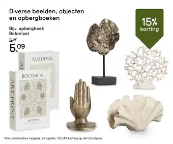 Leen Bakker Diverse beelden, objecten en opbergboeken aanbieding