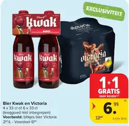 Carrefour Bier Kwak en Victoria aanbieding