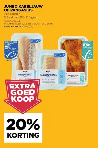 Jumbo Jumbo Kabeljauw of Pangasius aanbieding