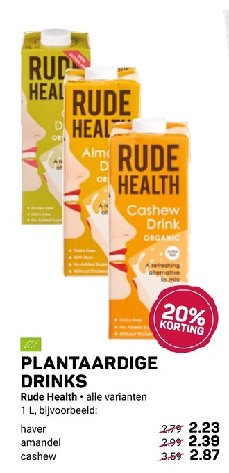Plantaardige Drinks Rude Health