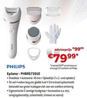 Exellent Philips epilator - phbre73010 aanbieding