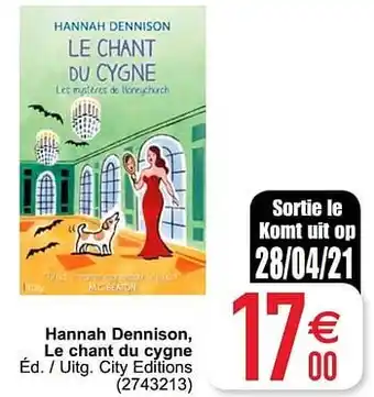 Hannah dennison, le chant du cygne