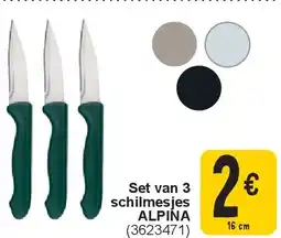 Cora Set van 3 schilmesjes ALPINA aanbieding