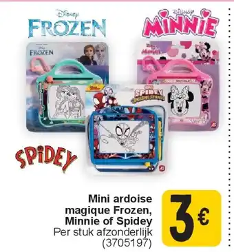 Cora Mini ardoise magique Frozen, Minnie of Spidey aanbieding