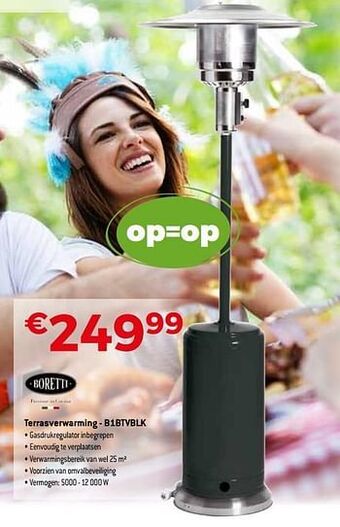 Boretti terrasverwarming - b1btvblk