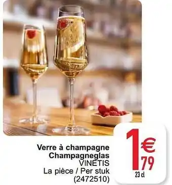Verre à champagne champagneglas vinetis