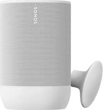 Coolblue Sonos Move 2 Blanc + Crochet Mural Blanc aanbieding