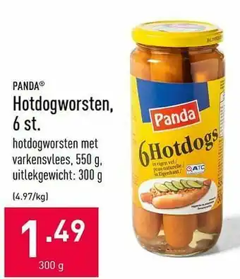 ALDI Hotdogworsten aanbieding