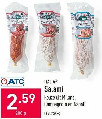 ALDI Salami aanbieding