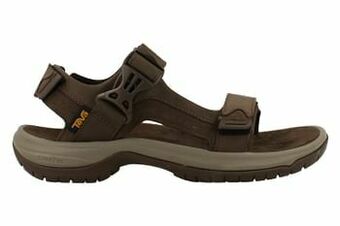 Berca Shoes Teva Sandaal Plat Heren Comfort Tanway Treva Sandalen - Bruin aanbieding