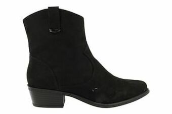 Sprox Enkellaars Dames Vegan Trend Western - Zwart