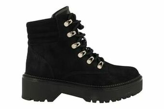 Super Cracks Bottine Dames Trend Bergbottien Sluiting - Zwart