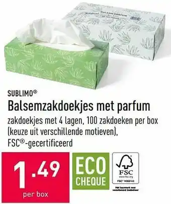 Balsemzakdoekjes met parfum