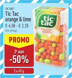 ALDI Tic Tac Orange & Lime aanbieding