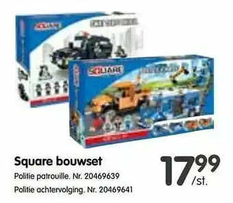 Square bouwset politie patrouille