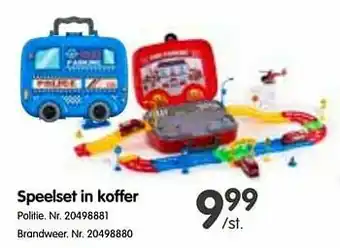 Speelset in koffer politie