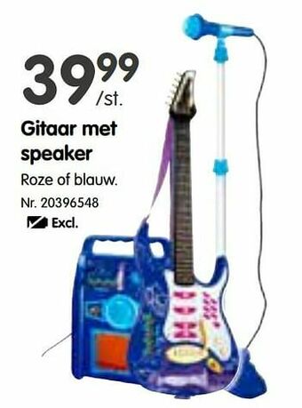 Gitaar met speaker