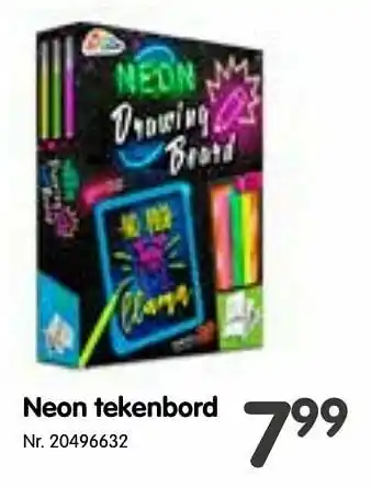 Neon tekenbord