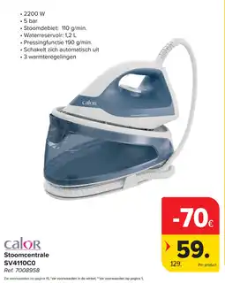 Carrefour Calor Stoomcentrale SV4110C0 aanbieding