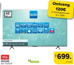 Carrefour TCL 65C61B aanbieding