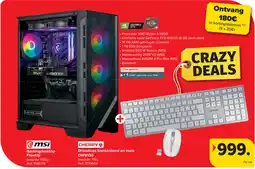 Carrefour MSI Gamingdesktop FlowUp aanbieding