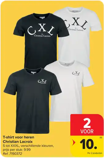 Carrefour T shirt voor heren Christian Lacroix aanbieding