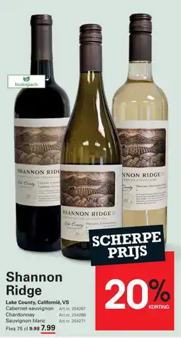 Sligro-M Shannon Ridge aanbieding