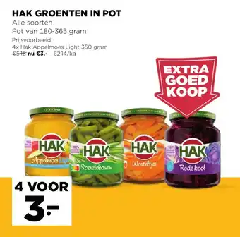 Jumbo Hak Groenten in Pot aanbieding
