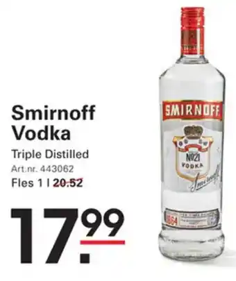 Sligro-M Smirnoff Vodka aanbieding