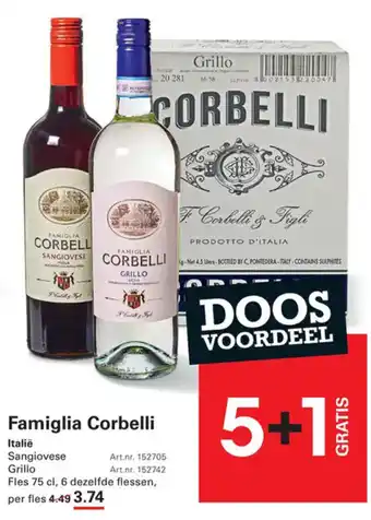 Sligro-M Famiglia Corbelli aanbieding