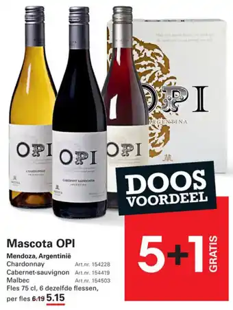 Sligro-M Mascota OPI aanbieding