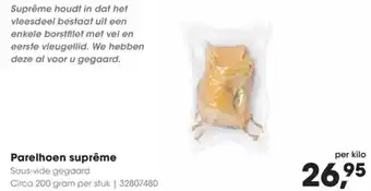 Hanos Parelhoen suprême aanbieding