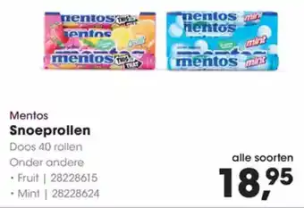 Hanos Mentos Snoeprollen aanbieding